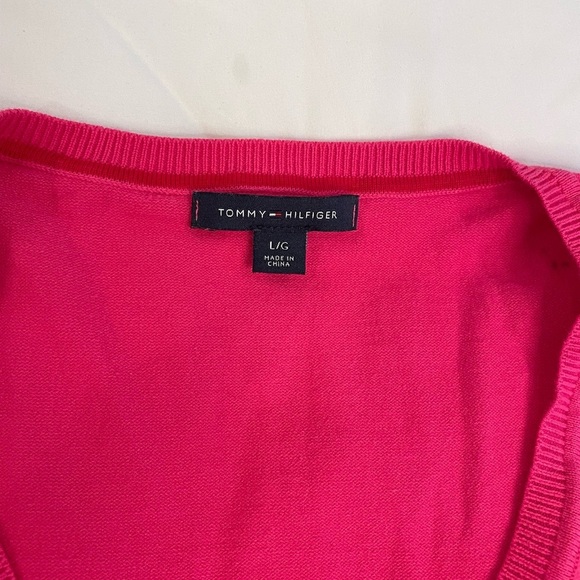 Tommy Hilfiger Pink Polka Dot Sweater - Picture 8 of 10